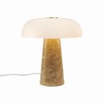 DFTP by Nordlux Tischlampe Glossy Marmor und Glas Beige | 220mm - Geeignet für 1x E14