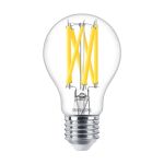 Philips Master LED E27 Birne Fadenlampe Klar 10.5W 1521lm - 922-927 Dim To Warm | Höchste Farbwiedergabe - Dimmbar - Ersatz Für 100W
