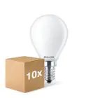 Mehrfachpackung 10x Philips Master Value LED Lustre E14 Kugel Matt 3.4W 470lm - 927 Extra Warmweiß | Höchste Farbwiedergabe - Dimmbar - Ersatz Für 40W