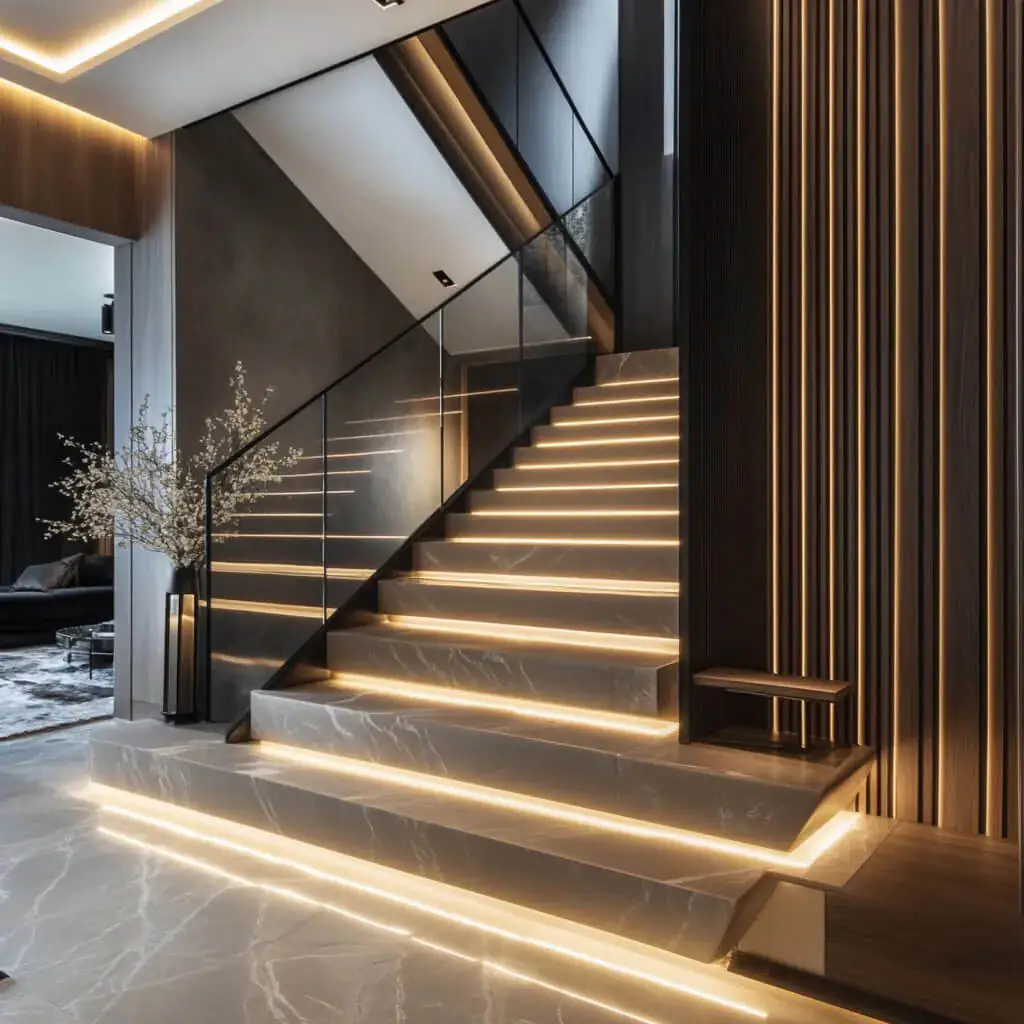 Installation Treppenbeleuchtung mit LED-Streifen